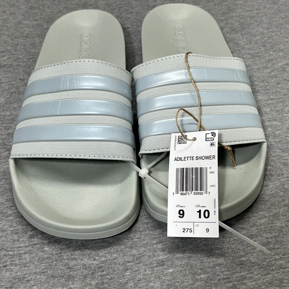 Adidas Adilette Shower Unisex Slip On Slide Sandal Shoe Men's 9 Women's 10